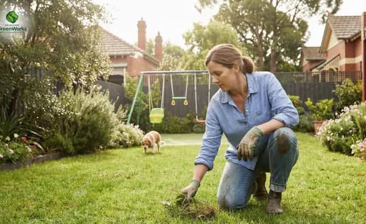 Non chemical weed control Melbourne garden treatment