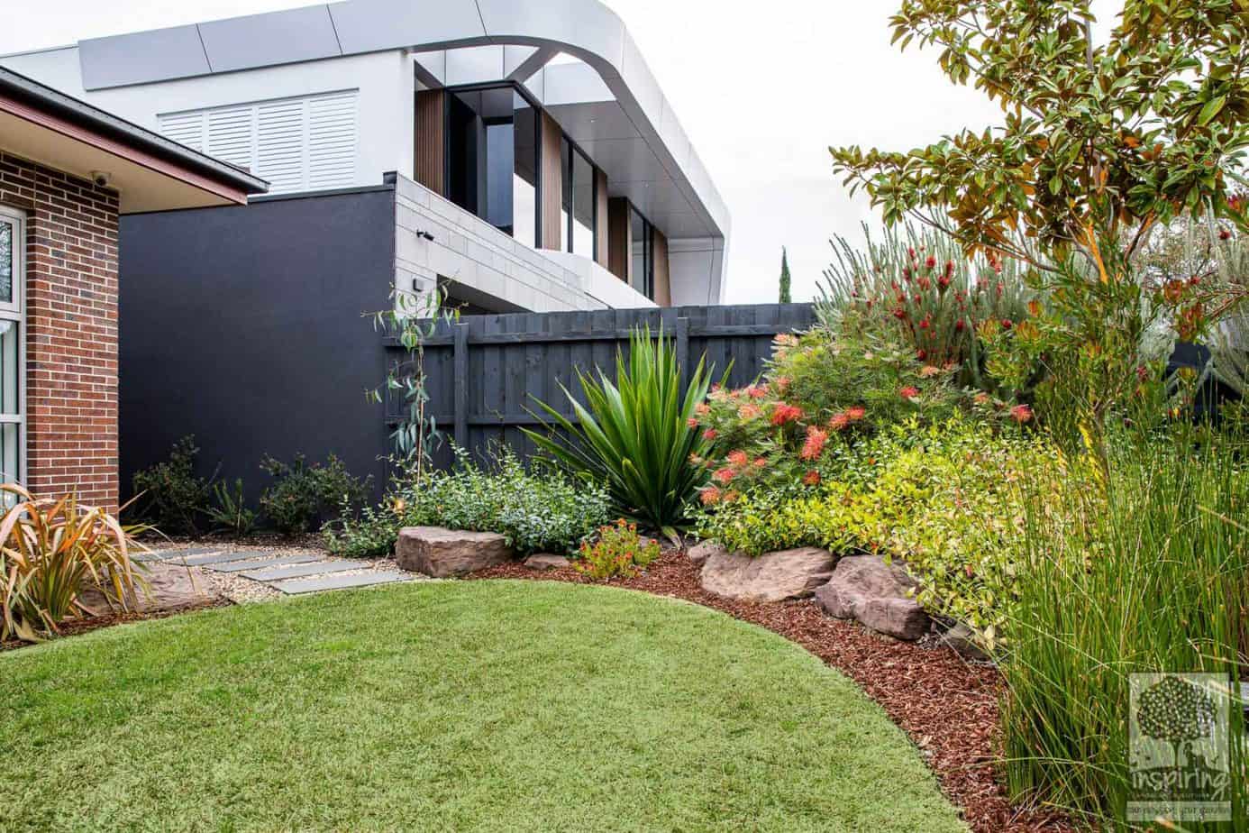 Restored backyard garden in Altona North