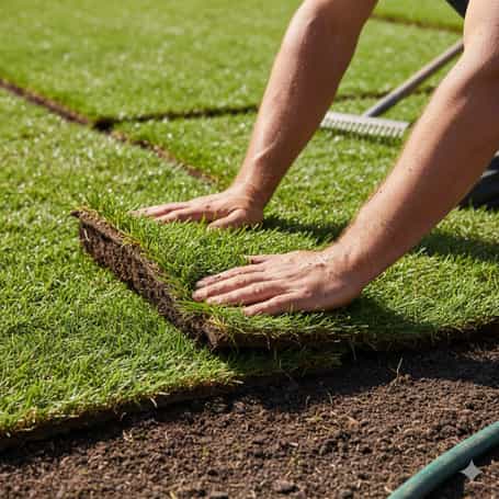 Instant turf installation Armadale natural grass lawn